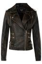 Tortoishell Leather Brando Biker Jacket-Loddon, Image 1 of 6