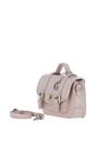 Beige Stylish Real Leather Medium Satchel Bag, Image 2 of 4