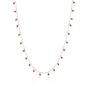Silver Red Coral Beaded Sterling Silver Chain Necklace, Image 1 of 1