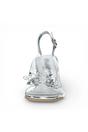 Silver Women’s Crystal Heel Sandals - Mira 01, Image 2 of 7