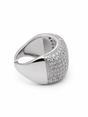 Silver Pavé Dome Statement Ring, Image 3 of 5