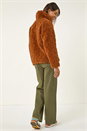 Brown Teddy Borg Jacket, Image 4 of 8