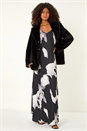 Black Dusk Faux Fur Coat, Image 2 of 7