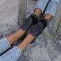 Navy Blue Flat Smart Casual Loafers, Image 5 of 6