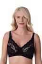 Black Camille Lingerie Black Soft Lace Cup Non-Wired Bra, Image 1 of 5