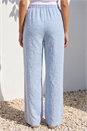 Blue Petite Wide Leg Trouser, Image 3 of 4