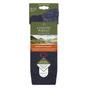 Blue Wool Blend Cushioned Walker Hiking Socks, Image 3 of 3