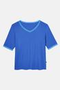 Royal Blue British Boxers Royal Blue "Ultra Blue" Bamboo Lace Pyjama Set, Image 5 of 6