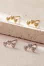 Silver Mia Gioielli Silver Sterling Silver Triple Heart Studs, Image 1 of 2