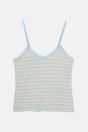 Light Blue "Cornish" Bamboo Lace Camisole Short Pyjama Set, Image 5 of 6