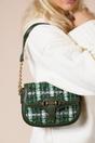 Green Knit Check Shoulder Bag, Image 1 of 6