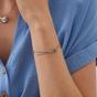 Silver Sterling Silver Snake Chain Knot Bracelet, Image 3 of 3
