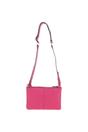 Raspberry 'Squisita' Two Sections Real Leather Shoulder Bag, Image 3 of 4