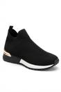 White iKrush White Jessi Slip On Sock Wedge Trainers, Image 7 of 8