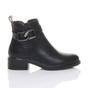 Black AJVANI Black Flat Low Heel Ankle Boots, Image 2 of 6