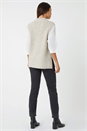 Natural  Longline Soft Knit Jumper Vest, Image 3 of 5