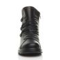 Black AJVANI Black Low Wedge Comfort Button Ankle Boots, Image 6 of 6