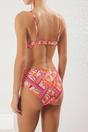 Multi Printed Balconette High Waisted Bikini Set, Image 3 of 3