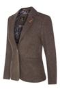 Brown Infinity Leather Brown Tweed 1920s Herringbone Brown Blazer, Image 3 of 6