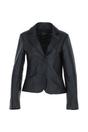 Black Ashwood Leather Black 'Angelica' Real Leather Two Button Blazer, Image 2 of 5