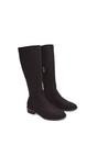 Black 'Lucia' Low Block Heel Knee High Riding Boots, Image 6 of 6