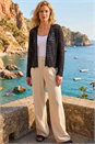 Black Crochet Edge To Edge Cardigan, Image 1 of 4