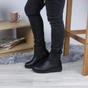 Black Low Wedge Comfort Ankle Chelsea Boots, Image 5 of 6
