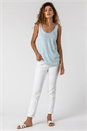 Light-Blue Scoop Neck Sequin Cami Top, Image 3 of 5