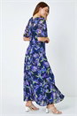 Floral Print Chiffon Maxi Dress, Image 1 of 5