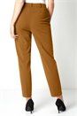 Camel  Long Straight Leg Stretch Trouser, Image 2 of 3