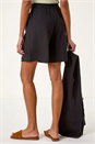 Black Smart Twill Pocket Shorts, Image 3 of 7