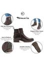 Brown Tamaris Brown Tamaris Womens Mocca Brown Buckle Boots!, Image 2 of 8