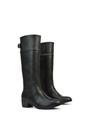 Black 'Caiden' Knee High Boots Low Heel Western Style, Image 6 of 7