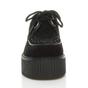 Black Double Platform Brothel Creepers Lace Up Shoes, Image 6 of 6