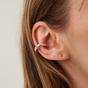 Silver Chunky Sterling Silver Ear Cuff No Piercing 1 Piece, Image 3 of 4