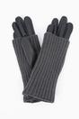 Black Folding Cuff Winter Gloves, Image 3 of 4