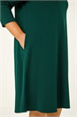 Forest  Curve Pocket Detail Swing Stretch Dress, Image 5 of 7