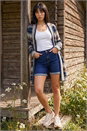  Petite Aztec Longline Cardigan, Image 2 of 4