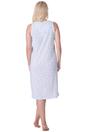 Blue Camille Lingerie Blue Lightweight Sleeveless Floral Nightdress, Image 3 of 5