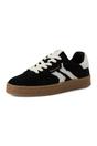 Black Tamaris Black Tamaris Womens Black White Fur Sneakers, Image 3 of 8