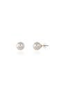White Cachet London Mac 12 White Pearl Earrings, Image 1 of 2