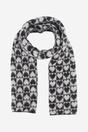 Black Heart Checkerboard Heavyweight Winter Scarf, Image 1 of 4
