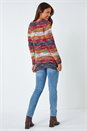 Multi  Mixed Yarn Pocket Detail Jumper , Image 3 of 5