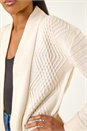 Ivory  Textured Knit Cardigan, Image 5 of 5