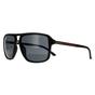 Black Guess Black Square Matte Black Smoke Grey GF5085 Sunglasses, Image 2 of 4