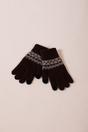 Brown SVNX Brown Pattern Gloves - Touch Screen, Image 4 of 4