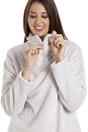 Light Grey Supersoft Two Piece Spot Print Pyjama Set, Image 4 of 4