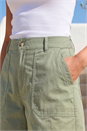 Khaki Petite Cotton Chino Shorts, Image 4 of 4