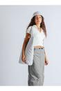 Light Grey SVNX Light Grey Quilted Nylon Bucket Hat, Image 4 of 6
