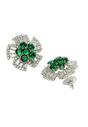Green AVANT-GARDE PARIS Green Diva Collection Columbine Studs, Image 3 of 5